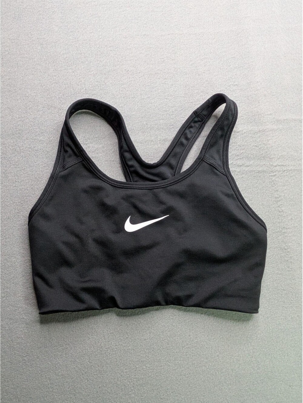 Nike Sports Bra Womens S Black Dri-FIT Racerback Yoga Running Athletic